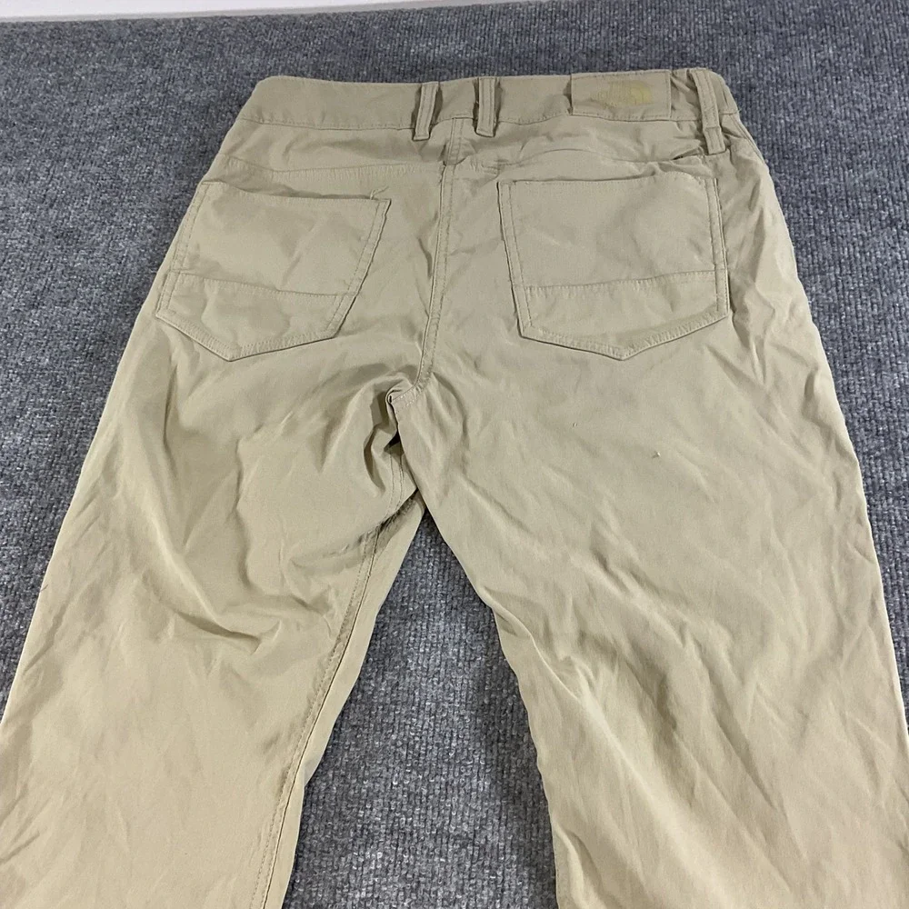 The North Face Mens Motion Pants Khaki Tan Straight Leg Hiking Outdoor Size 30